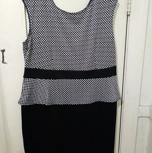 Black and white problem dress